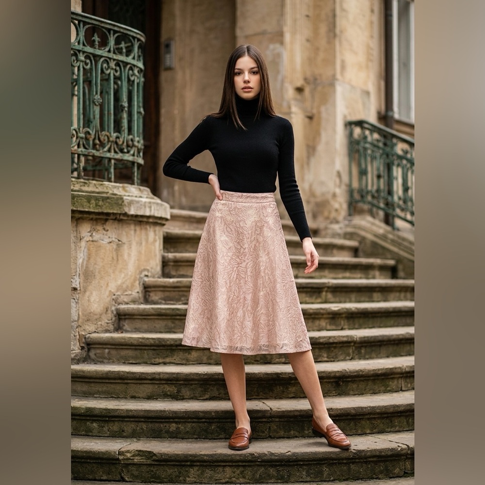a new day Dusty Rose A-Line Skirt